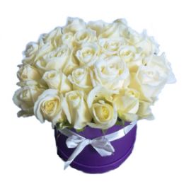 Baltų rožių dėžutė